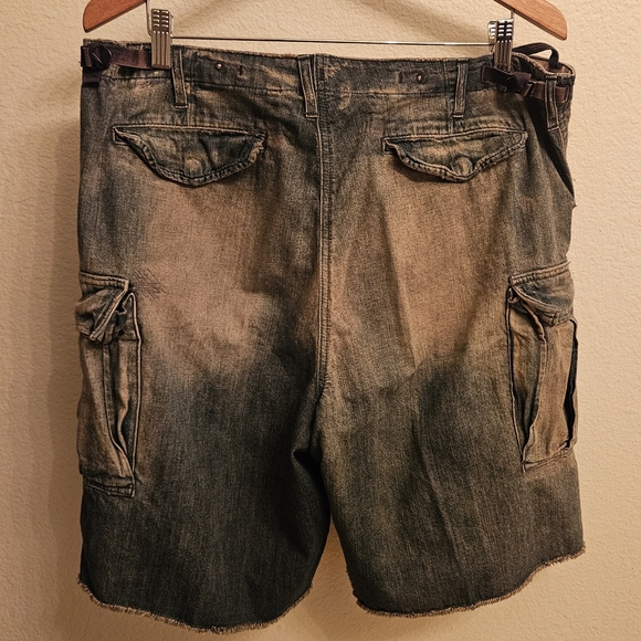 Vintage Distressed Denim Shorts for Men - Picture 2 of 7